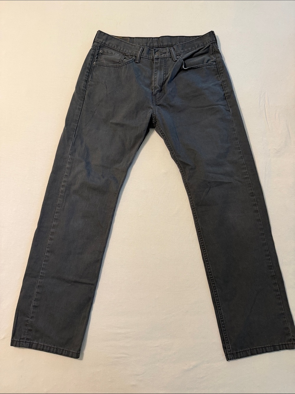 Levi’s 505 Men’s Jeans Charcoal Gray Regular Straight